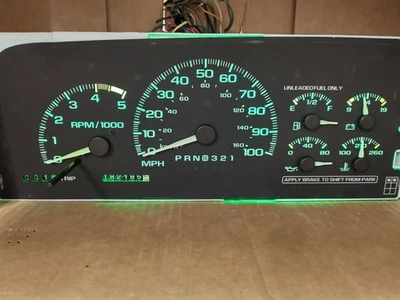 95-96 C/K CAMIÓN SUBURBANO TAHOE CUADRO DE INSTRUMENTOS VELOCÍMETRO 182K RECONSTRUIDO Foto 1 de 4
