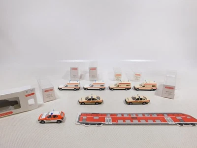 7x wiking H0 1:87 Ambulance Notarzt: 070 Binz 071 Opel VW Mint + Box #EF10-0, 5 - Image 1 of 4