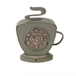Taza de café rústica decorativa reloj taza de preparación instantánea granja cocina decoración del hogar - Imagen 1 de 4