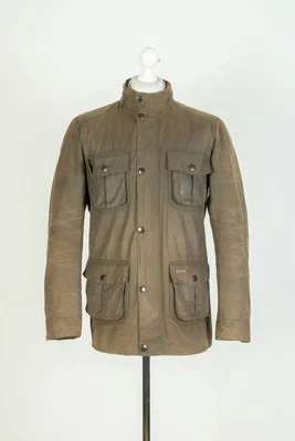 Abrigo Chaqueta Hombre Barbour Corbridge Cera Algodón Olive Field Talla L Foto 1 de 4