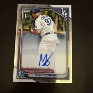 2024 Bowman Chrome Prospect Autographs #CPAMC Marco Corcho Auto Dodgers - Bild 1 von 2