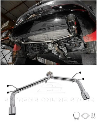 For 19-Up Mazda 3 Hatchback & CX-30 | Muffler Delete Axle Back 4" Tips Exhaust - Image 1 of 4