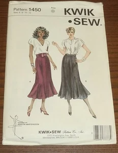 Kwik Sew 1450 Misses' Skirt Patterns Size 6-8-10-12 New For Knit Or Woven Fabric - Picture 1 of 1