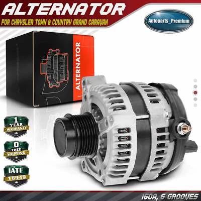 Alternator for Chrysler Town & Country 2001-2007 Dodge Grand Caravan 160A 12V CW - Image 1 of 4