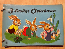 3 lustige Osterhasen Altes Bilderbuch Kinderbuch Ostern JBJ Verlag 225