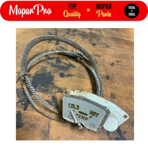 1951 1952 NOS CHYRSLER WINDSOR GREY & GOLD TEMPERATURE DASHBOARD GAUGE - Picture 1 of 6