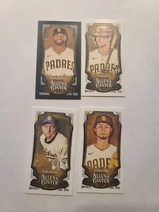 Mini lote de 4 Allen & Ginter 2024 Padres de San Diego con negro y radiocontrol - Imagen 1 de 2