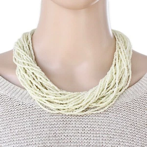 Vintage Catherine Noll or Gerda Lynggaard Monies Glass Seed Bead Necklace - Picture 1 of 6