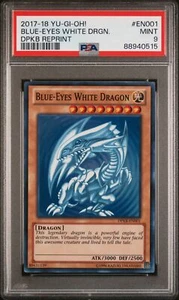 2017-18 Yu-Gi-Oh! Duelist Pack: Kaiba Reprint #EN001 Blue-Eyes White Drgn. PSA 9 - Foto 1 di 2