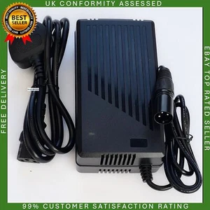 24V MOBILITY SCOOTER BATTERY CHARGERS - 5 AMP 8 AMP - ELECTRIC WHEELS, CARECO, - Picture 1 of 7