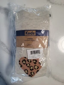 Ked's 2 Pairs Sweater Girl's Toddler Tights Size: 6-8 NWT - Picture 1 of 5