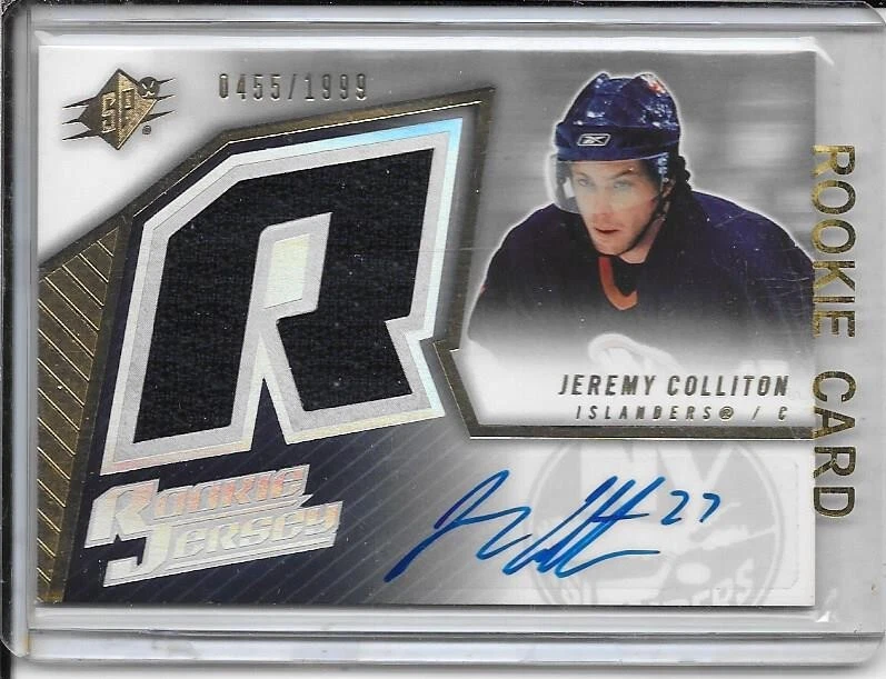 2005-06 SPx Jeremy Colliton Rookie Jersey Auto # 236 #d/1999 - Image 1 of 2