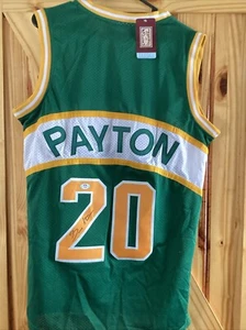 Gary Payton Sign Sonics Jersey - Picture 1 of 7
