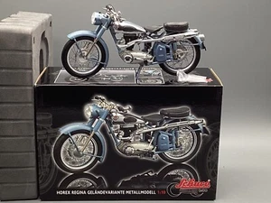 Moto modelo 1:10 Schuco Horex Regina variante todoterreno 1950-1951 con embalaje original - Imagen 1 de 12