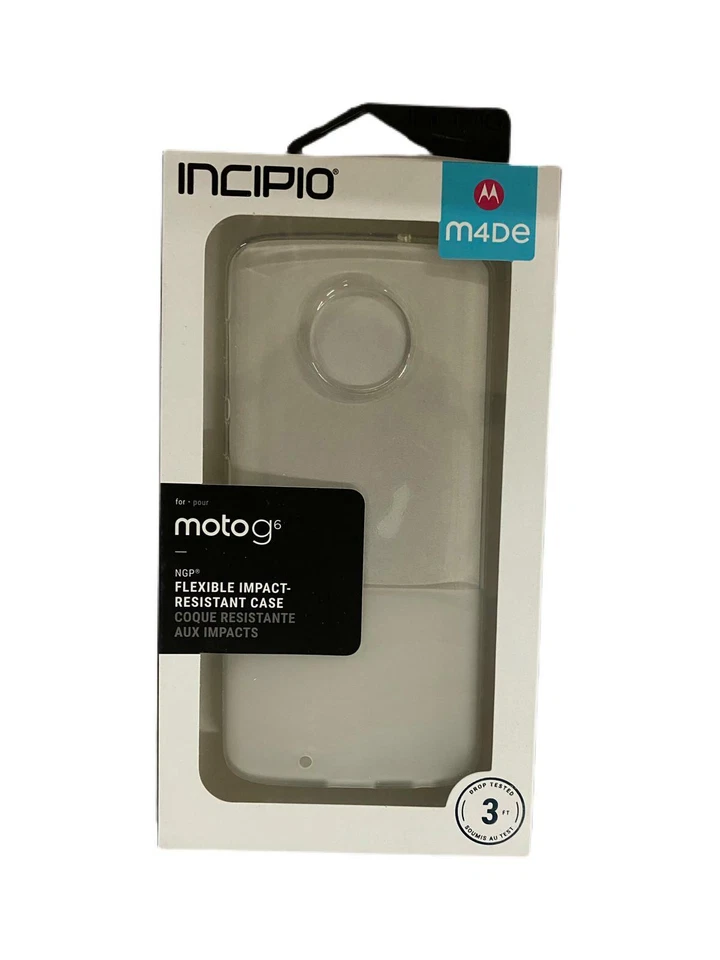 Incipio  MT-443-CLR Moto G6 Case Shockproof Polymer Material  - Clear
