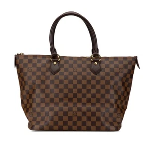 LOUIS VUITTON Damier SaleyaMM Tote Bag N51182 Women 【Used】 - Picture 1 of 7
