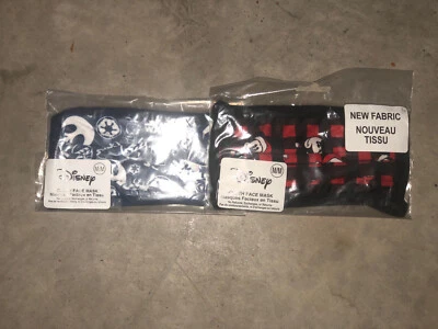 Disney Mickey Mouse Santa Cloth Face  And Star Wars Mask Size Med Kids Lot Of 2 - Изображение 1 из 4