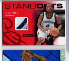 Randy Foye 2008-09 Skybox Standouts #ed 22/25 Patch Relic RED Timberwolves