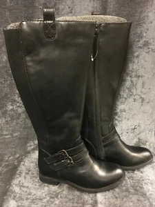 Womens Boots Black Faux Leather Size 4 NEW With Free Next Day P&P (K) - Picture 1 of 9
