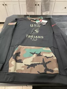 Sudadera militar negra de fútbol americano en el campo para hombre 2XL XXL NUEVA CON ETIQUETAS - Imagen 1 de 8
