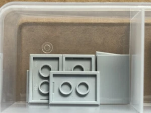 Piezas LEGO - Azulejos gris azulado claro 2 x 3 - No 26603 - Cantidad 5 - Imagen 1 de 1