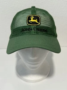 Vintage John Deere Full Mesh Large Patch Trucker Hat Louisville MFG Cap Green - Picture 1 of 11