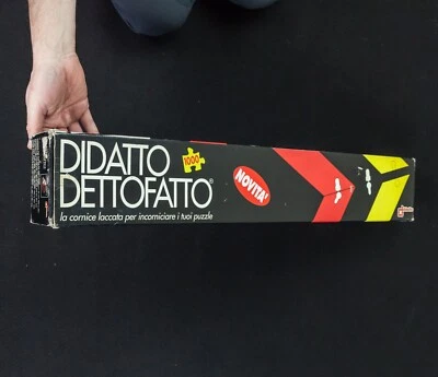 Didatto Dettofatto cornice laccata puzzle 1000 pezzi colore marrone vintage NEW! - Immagine 1 di 4