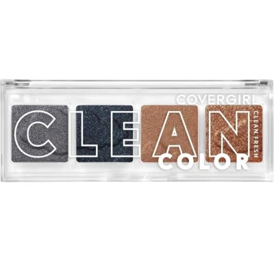 Covergirl Clean Color Eyeshadow Quad 282 Midnight Sky New Sealed - Image 1 of 4