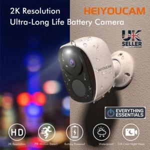 2K 3MP Wireless Security Camera PIR Detection WiFi Solar CCTV Home Outdoor - Picture 1 of 23