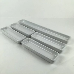 Pampered Chef Simple Additions White Hospitality Set of 5 Serving Pieces #1945 - Picture 1 of 7