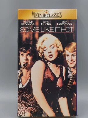 Some Like It Hot Original 1959 Movie VHS Marilyn Monroe Tony Curtis Jack Lemmon  - Image 1 of 3