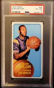 1970 Topps #65 Elgin Baylor PSA 6 EX-MT Lakers HOF - Picture 1 of 2