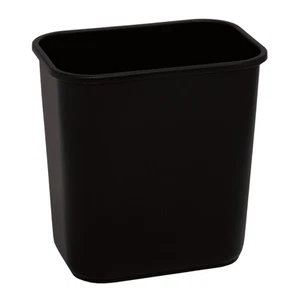 Highmark Wastebasket, 3.25 Gallons, 12-1/4"H x 8-1/2"W x 12"D, Black - Picture 1 of 1