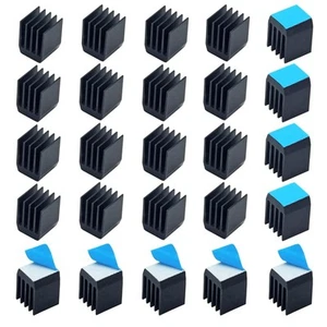 Disipador de calor de aluminio de 0,35 x 0,35 x 0,47 pulgadas / 9 x 9 x 12 mm con disipador térmico... - Imagen 1 de 6