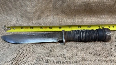 Vintage WW2 Cattaraugus 2250 Fighting Hunting Fixed Blade Knife (H3) - Image 1 of 4