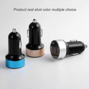 Chargeurs T��l��phone Portable Chargeur Voiture Num��rique Double USB Charge Rap - Photo 1 sur 16
