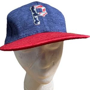 Baseballmütze Pittsburg Piraten Größe 7 1/8 nicht verstellbar Kappe amerikanische Flagge jeansblau rot - Bild 1 von 7