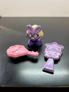 Vintage 1980s Tonka Keypers Finder Dash Purple Figure w Pink Purple Brush Lot R4 - Picture 1 of 4