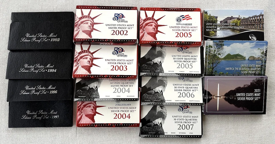 Silver Proof Sets; Fifteen  of Them - Image 1 of 1