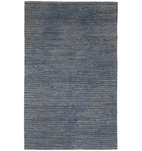 Bas-Relief Modern Blue Wool Handmade Oriental Area Rug Home Decor Carpet 5X8 ft - Picture 1 of 13