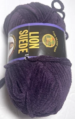 LION SUEDE YARN .1pk. EGGPLANT . I Combine Shipping. READ DETAILS - Image 1 of 4