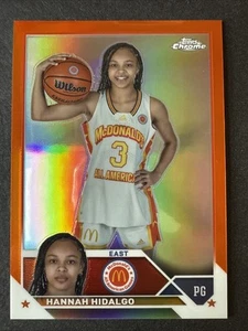 Hannah Hidalgo RC 2023 Topps Chrome McDonald's AA Orange Refractor /25 #78 - Picture 1 of 10
