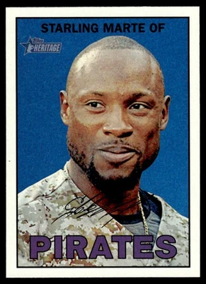 Starling Marte 2016 Topps Heritage #140 Pittsburgh Pirates 25369 Baseball Card - Image 1 of 2