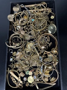 Gold Filled Scrap 800 Grams Antique Watch Cases Chains Fobs Jewelry Parts Pieces - Picture 1 of 15
