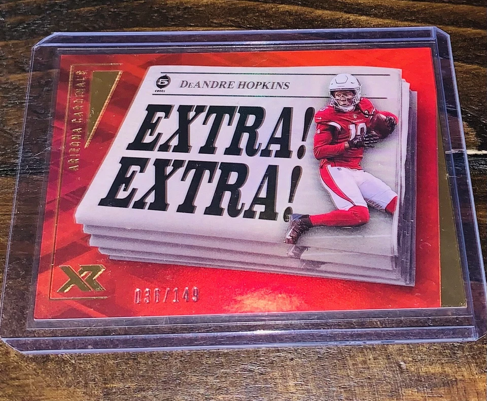 2021 XR Deandre Hopkins Extra! Extra! red prizm 36/149 - Image 1 of 1