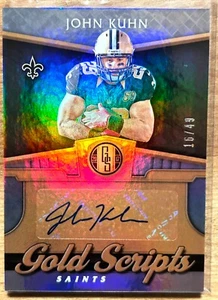 2017 Gold Standard - John Kuhn - Gold Scripts Auto SSP/49 - Foto 1 di 2