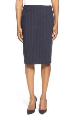 Falda lápiz Classiques Entier L45359 azul a rayas Kelly para mujer talla 6 Foto 1 de 3