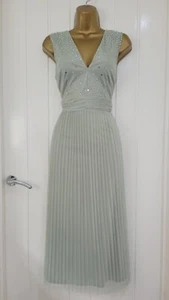 COAST size 10 NEW BNWT Sage mesh sequin pleated formal occasion dress wedding - Picture 1 of 5