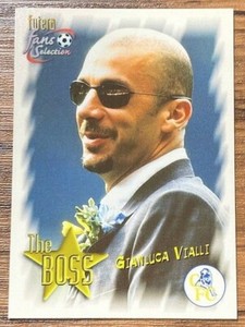 Futera Fans Selection 1999 Chelsea FC Trading Card #96 Gianluca Vialli The Boss