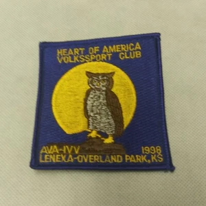 1998 AVA Volkssport Patch Lenexa Overland Park KS Heart of America Club Neu - Bild 1 von 2